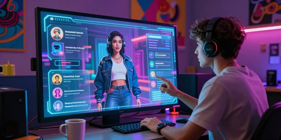 Interactive NSFW AI experience showcasing custom avatars and vibrant digital environments for immersive engagement.