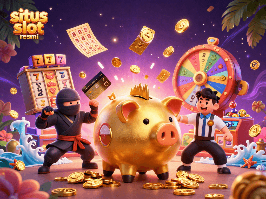 Experience thrilling spins and jackpots at situs slot resmi with colorful slot game elements.