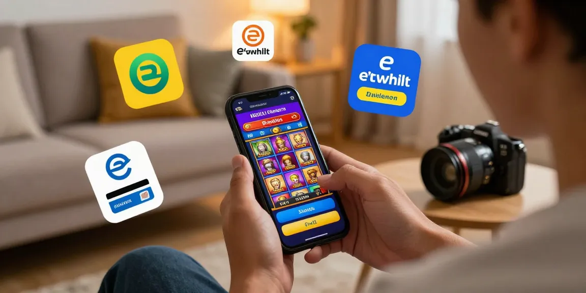 User enjoying a gaming experience with deposit tanpa minimal on smartphone in cozy living room.