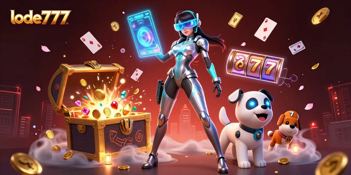 Engage with lode777 at a vibrant digital casino showcasing stunning visuals and exciting elements