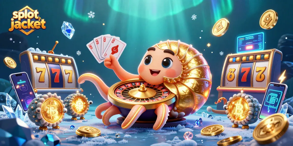Menangkan slot jackpot dengan 3D nautilus, kartu, dan simbol kasino dalam ilustrasi menarik.