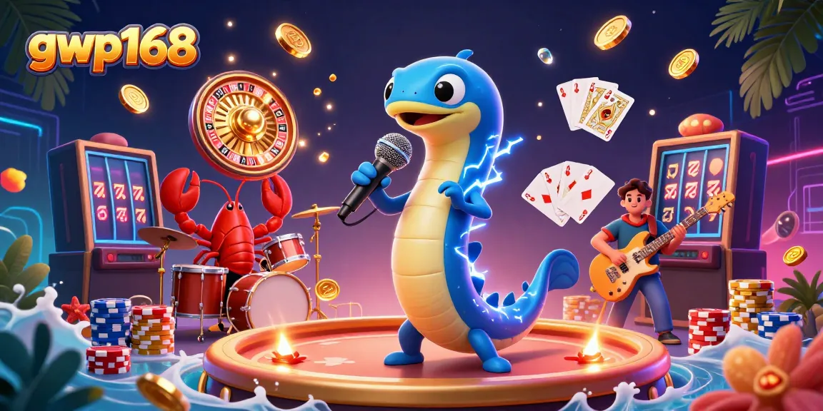 Menggali pengalaman bermain Kasino Live dengan gwp168 melalui ilustrasi kasino bawah laut penuh warna.