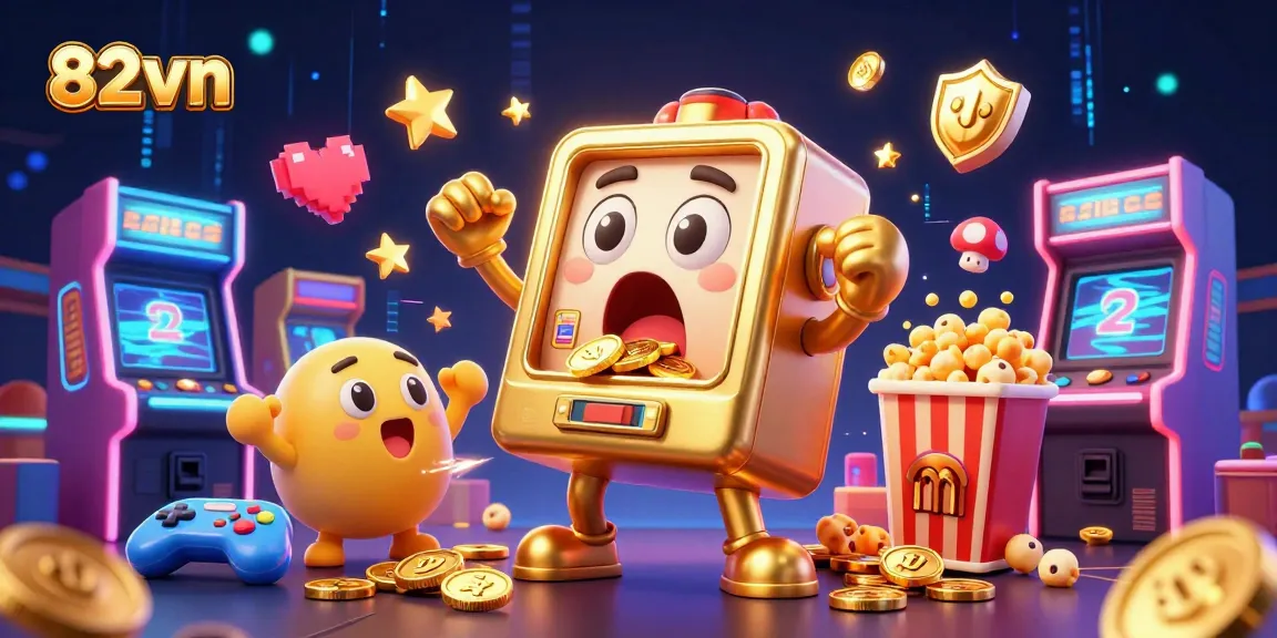 Win jackpots and celebrate with fun slot machine characters at 82vn online casino.