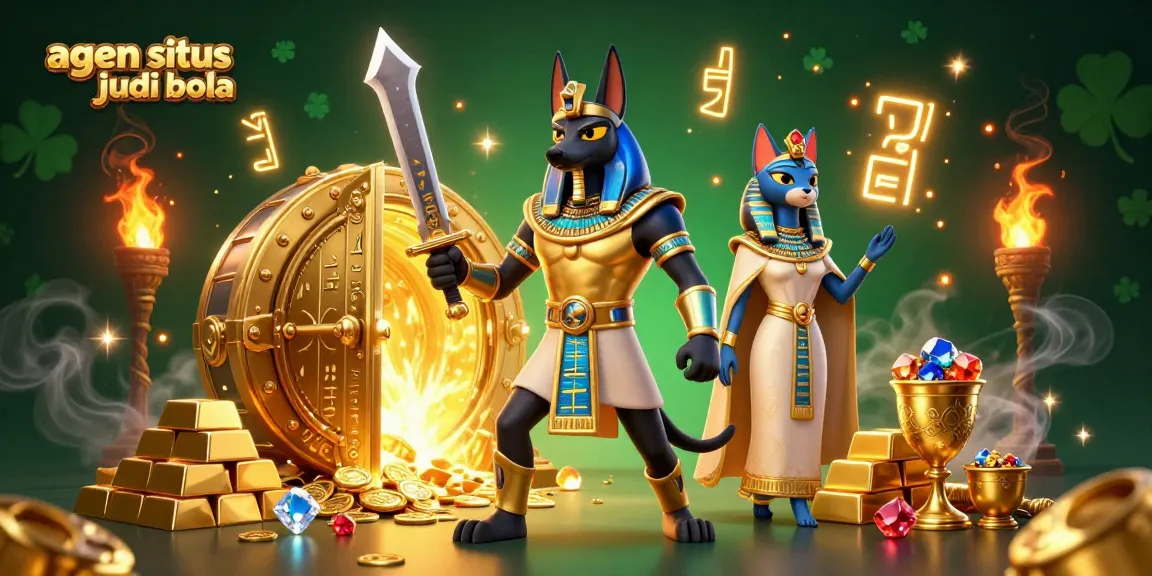 Enhance your betting strategies with agen situs judi bola in a dynamic, jewel-filled 3D scene.