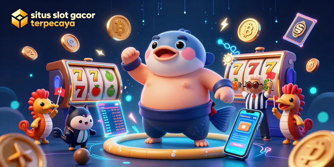 Engage with situs slot gacor terpercaya featuring dynamic slots action with a lively underwater scene.