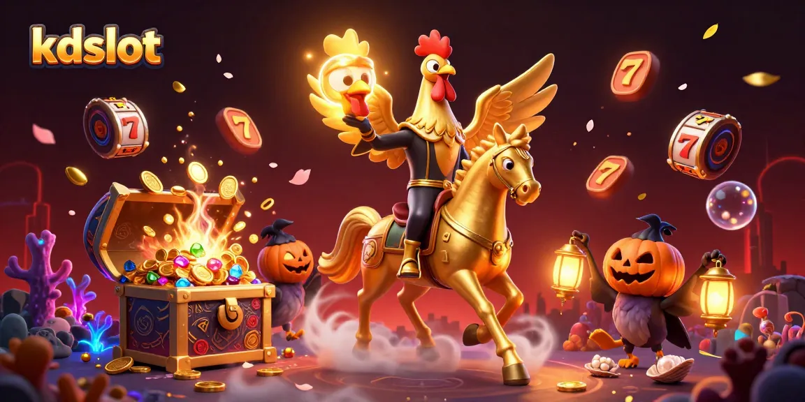 Engage with kdslot for thrilling casino gaming featuring golden rooster and dynamic slot elements.