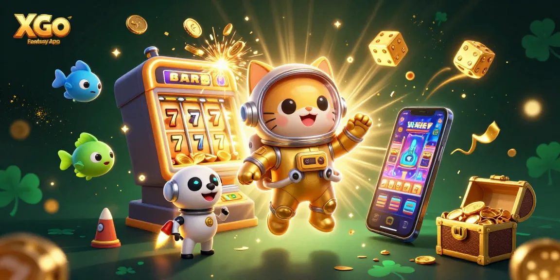 Engage in winning strategies with the Xgo Fantasy App amidst vibrant casino elements.
