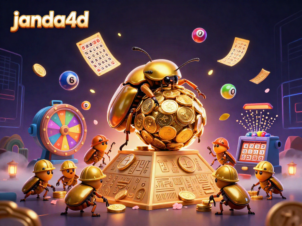 Aksi bermain di janda4d dengan karakter lucu dan elemen perjudian menarik seperti kartu bingo dan bola lotere