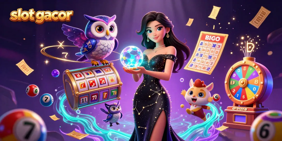 Spin and win with slot gacor in an enchanting scene filled with lucky symbols and vibrant games.