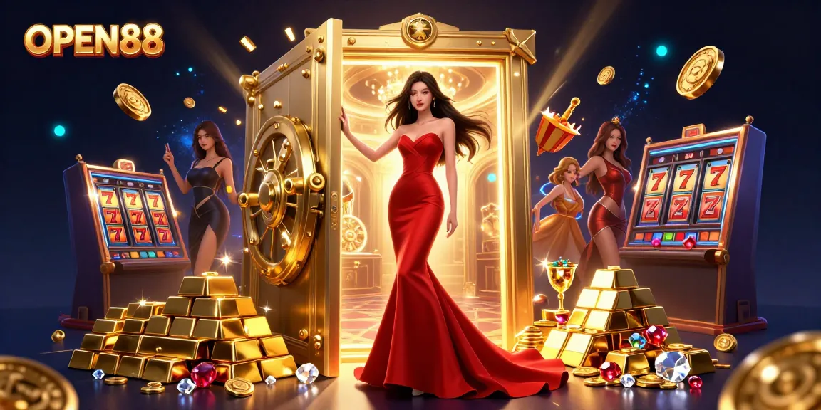 Experience thrilling gameplay at OPEN88 with jackpots, dynamic slot reels, and exciting casino ambiance.