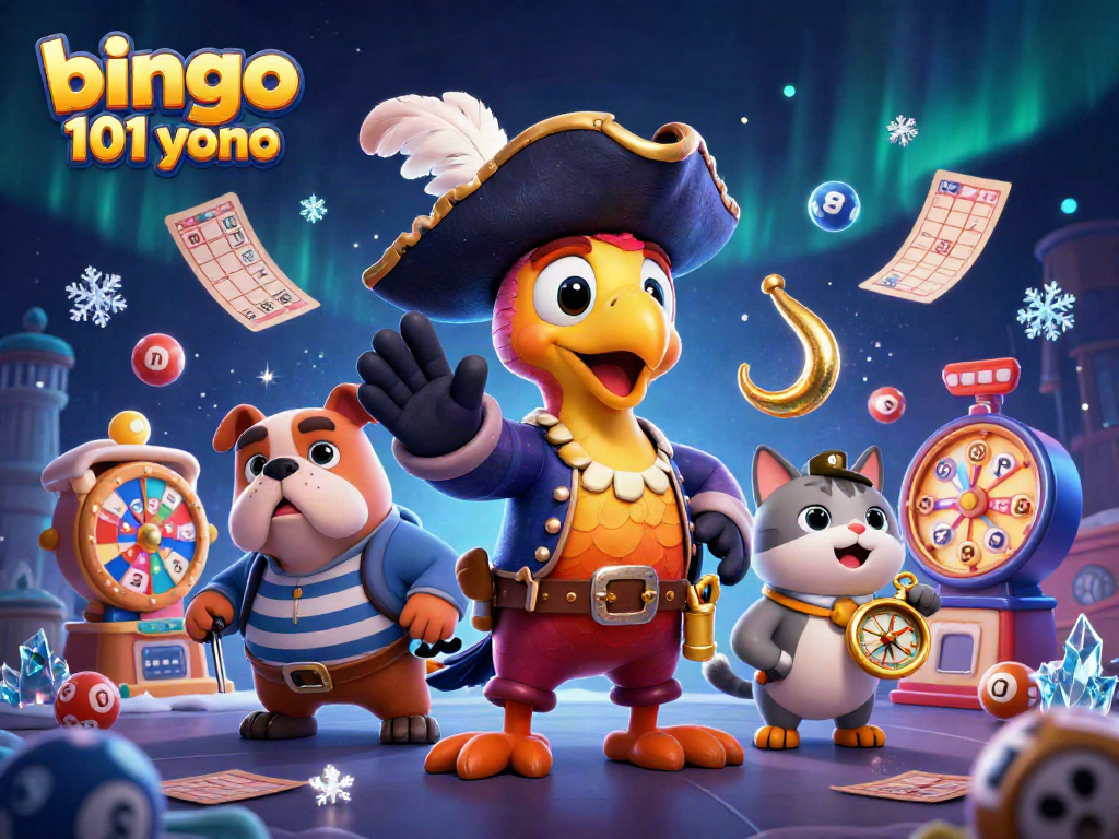 Menangkan kesenangan bermain Bingo 101 Yono dengan suasana meriah dan elemen permainan.
