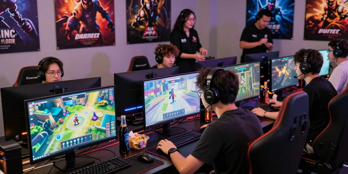 Exciting onana88 gaming platform scene with players and vibrant graphics