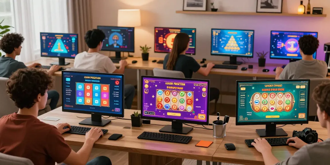 Exciting jaiclub gaming scene with diverse players enjoying vibrant online games.
