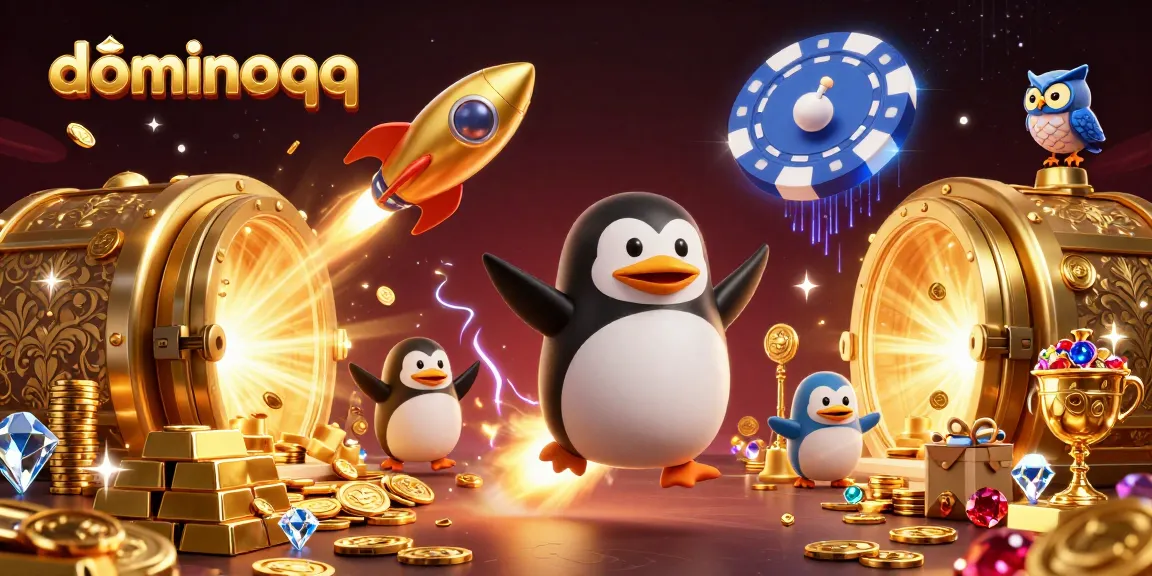 Experience thrilling dominoqq action with our 3D penguin blasting towards a casino!