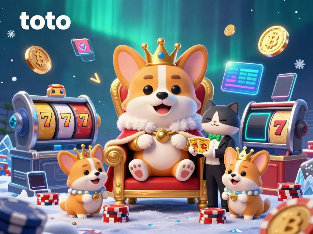 Engage with exciting toto-themed casino games featuring royal corgis and digital elements.