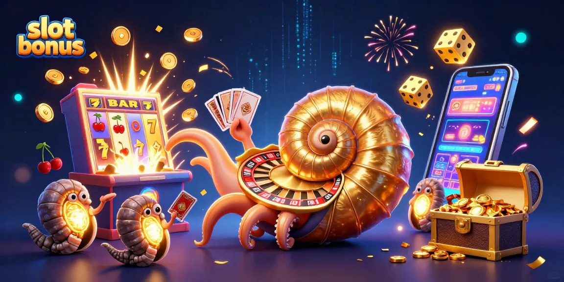 Experience thrilling slot bonus action with the ancient giant nautilus, roulette wheel, and vibrant casino elements.