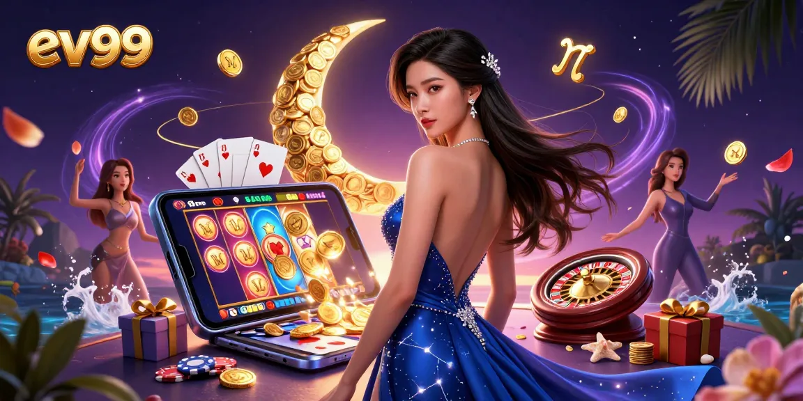 Experience the excitement of ev99 slots with a stunning visual of vibrant gaming elements.