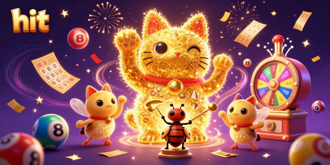 Hit the jackpot with the vibrant lucky cat and dynamic casino elements in this exciting digital illustration.