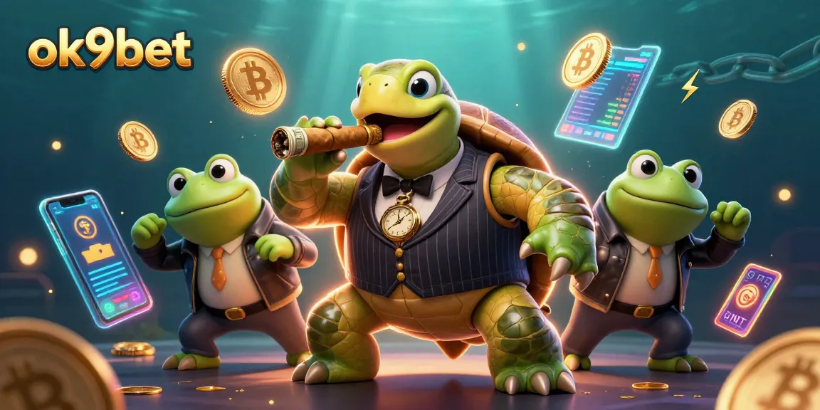 Engage with ok9bet's exciting casino experience featuring a unique 3D scene.