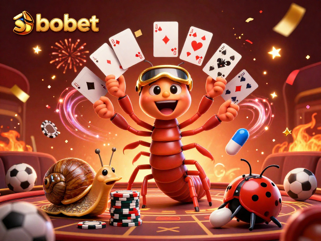 Engage in thrilling sbobet sports betting with our vibrant 3D casino illustration featuring action and excitement.