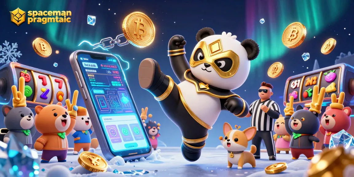 Experience the excitement of spaceman pragmatic slot action with panda wrestlers and crypto elements.
