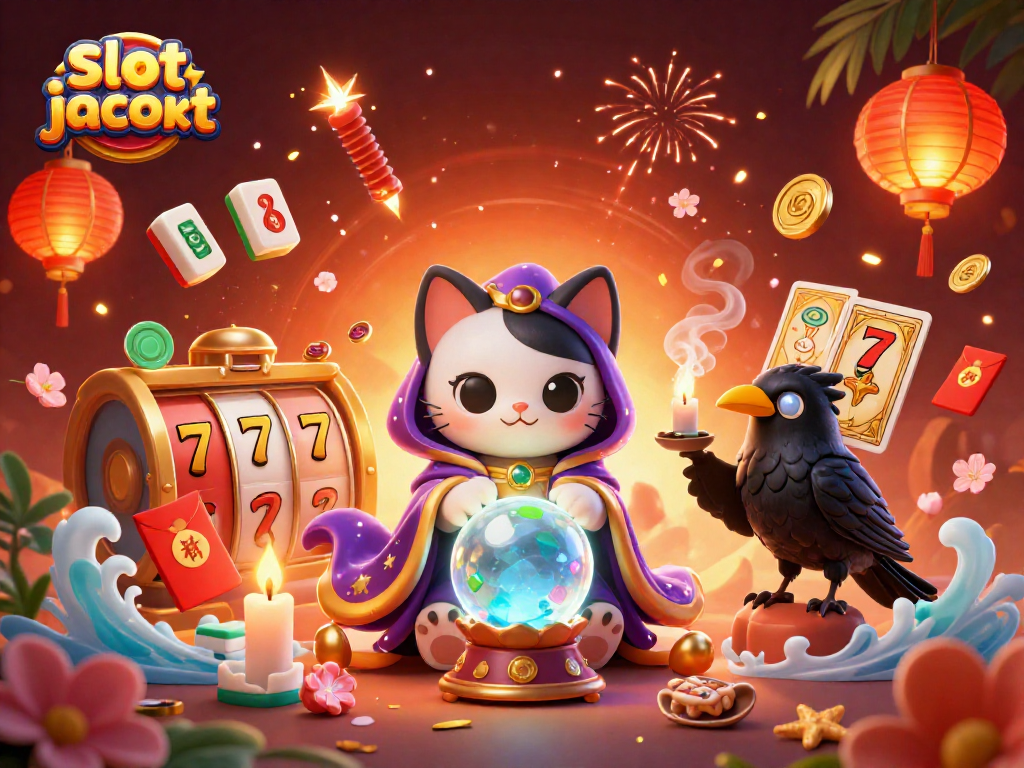Experience the excitement of slot jackpot with dynamic characters, glowing elements, and rich casino visuals.