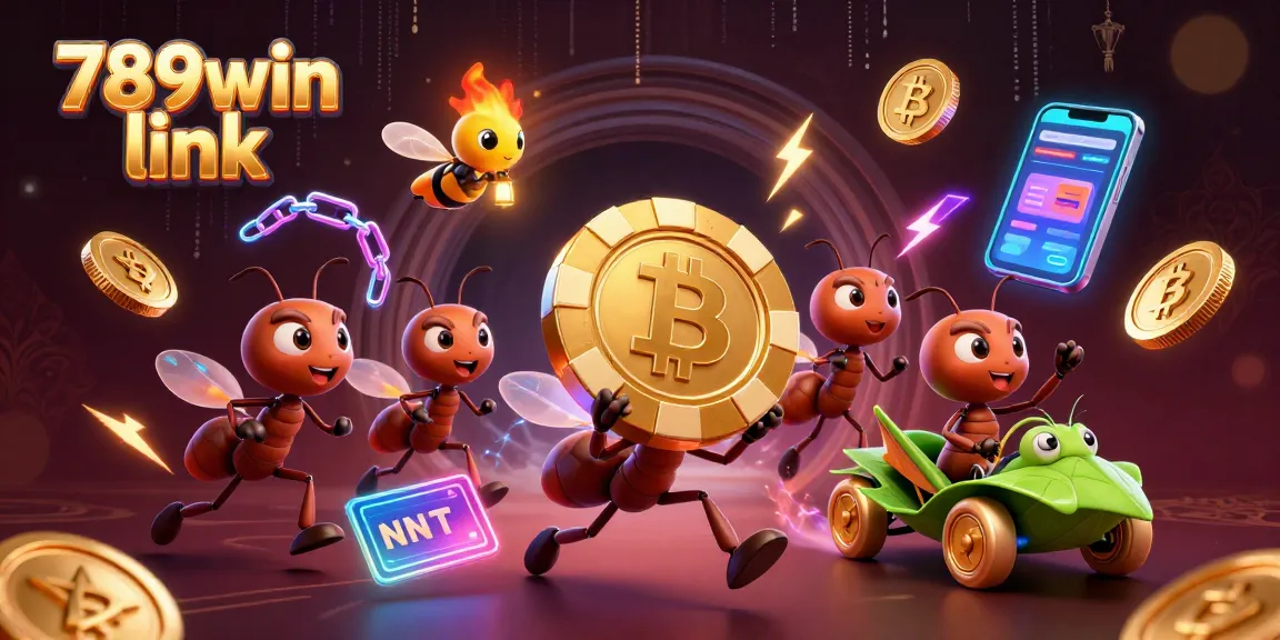 Experience the thrill of winning with 789win link at this exciting casino-themed heist illustration.