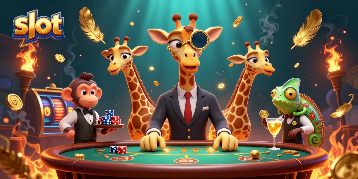 Slot gacor terbaru dengan karakter kasino menarik dalam ilustrasi 3D yang memukau.
