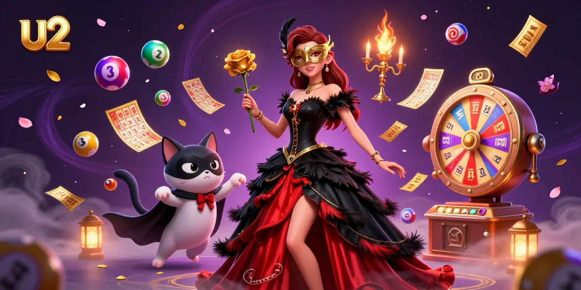 Experience thrilling U2 casino action with dynamic lottery elements and vibrant visuals.