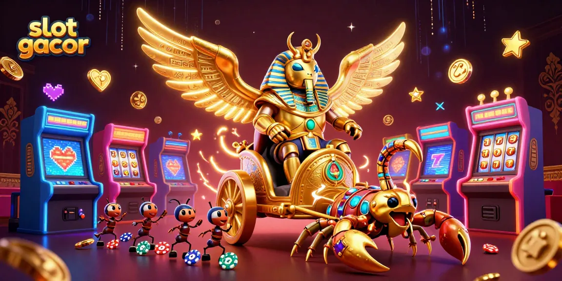 Experience the thrill of playing slot gacor with vibrant characters and rich casino elements in action.