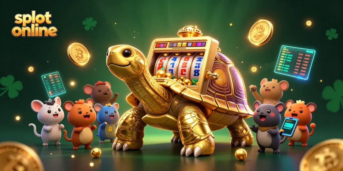 Spin to win on exciting slot online with animated golden tortoise and vibrant game elements.