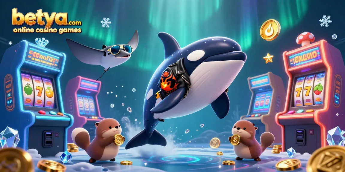 Enjoy diverse betya.com online casino games in a vibrant 3D underwater adventure scene.