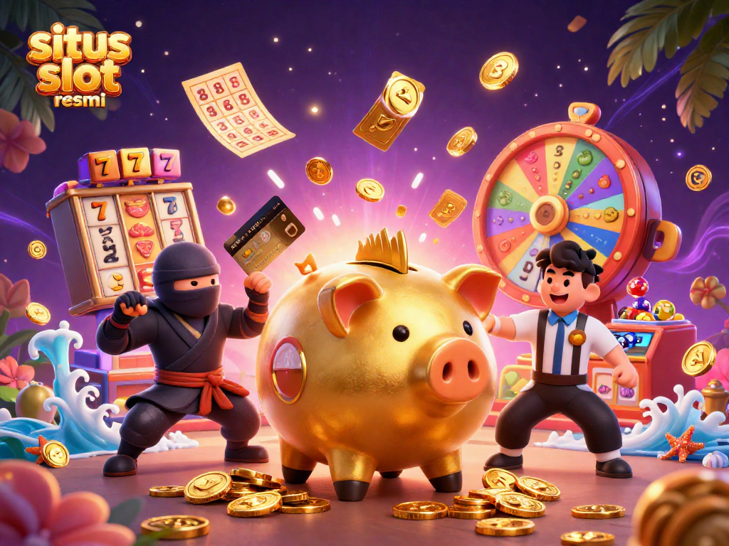 Experience thrilling spins and jackpots at situs slot resmi with colorful slot game elements.