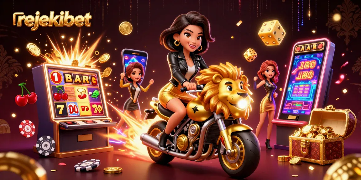 Experience the excitement at rejekibet with a thrilling 3D scene showcasing dynamic casino action and jackpots.